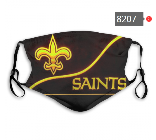 NFL 2020 New Orleans Saints #6 Dust mask with filter->nfl dust mask->Sports Accessory
